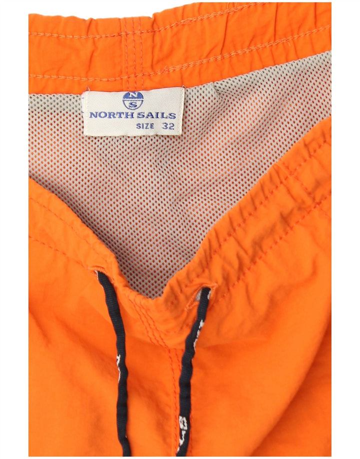 Shorts de natação masculino NORTH SAILS médio laranja