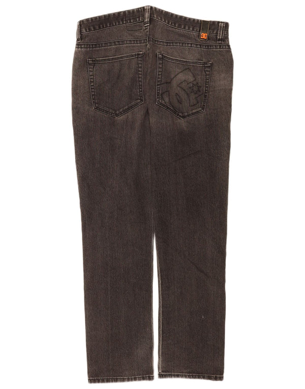 DC Mens Graphic Straight Jeans W34 L32 Cinza