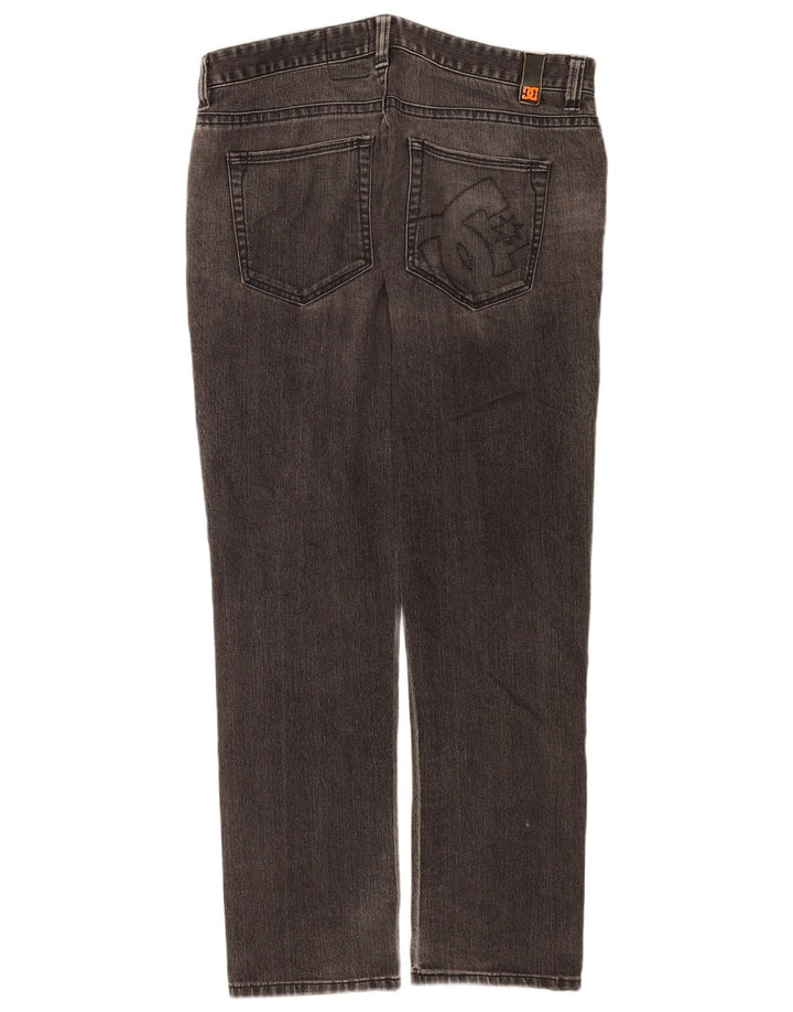 DC Mens Graphic Straight Jeans W34 L32 Cinza