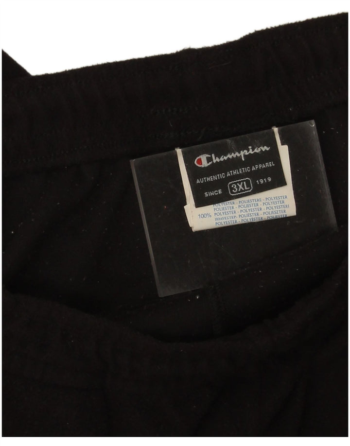 Calça de treino masculina Champion Fleece 3XL poliéster preto