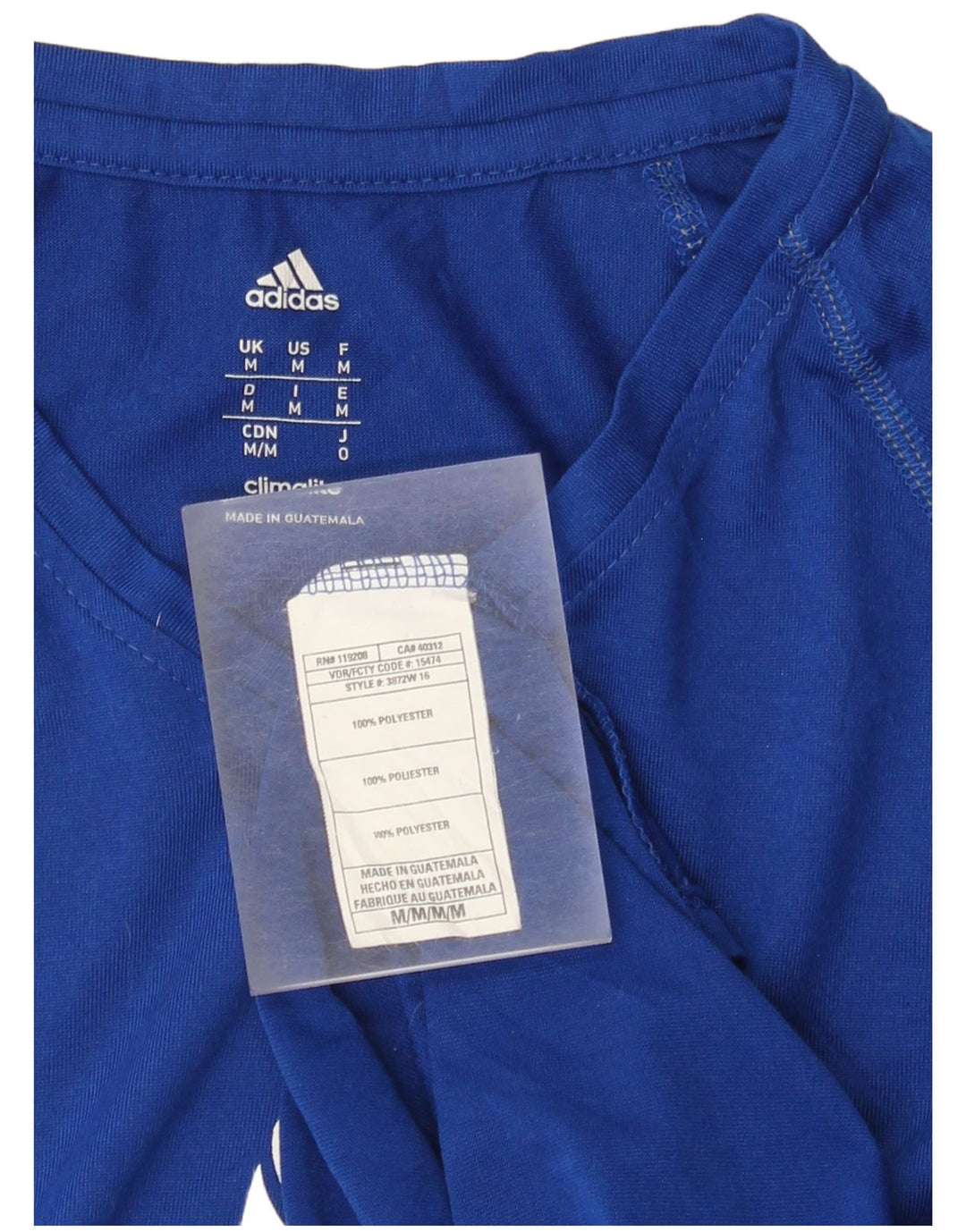 Top Adidas Menino Climalite Graphic Manga Comprida 13-14 Anos Médio Azul