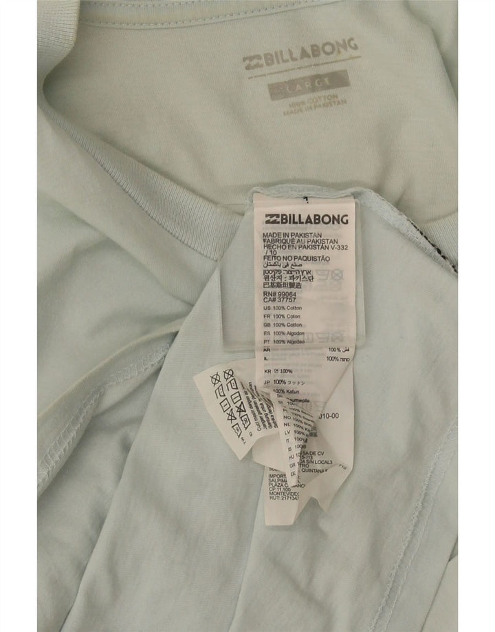 Camiseta masculina Billabong grande algodão azul