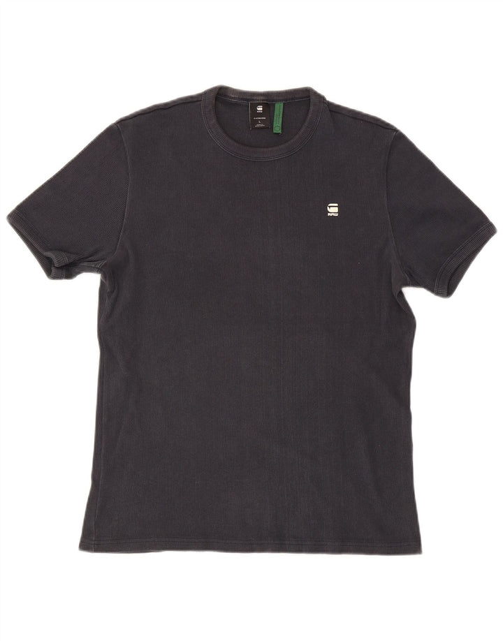 Camiseta masculina G-Star top grande algodão preto