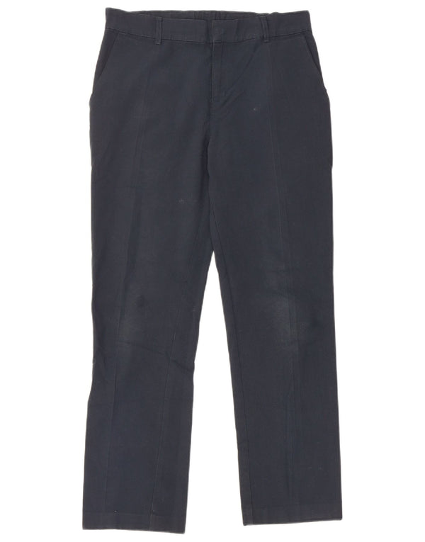 Calças Chino retas para meninos Marks & Spencer 12-13 anos W28 L26 azul marinho