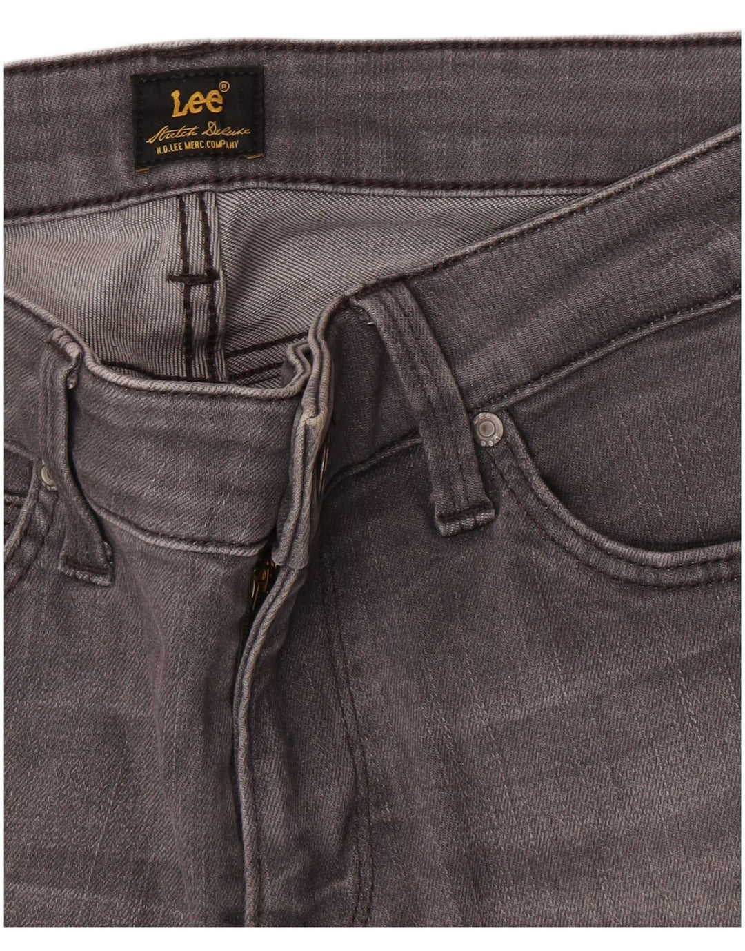 Jeans skinny feminino Lee W26 L28 cinza