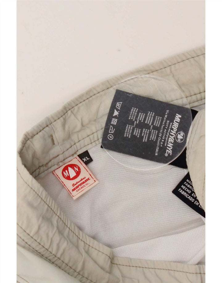 Shorts de natação masculino Murphy & Nye XL cinza nylon