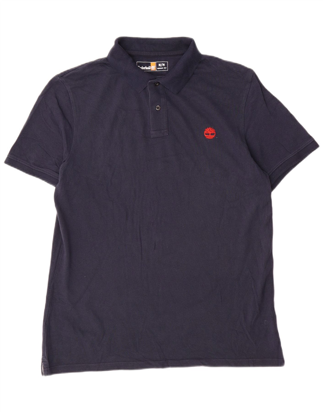 Camisa polo masculina Timberland Regular Fit azul marinho médio