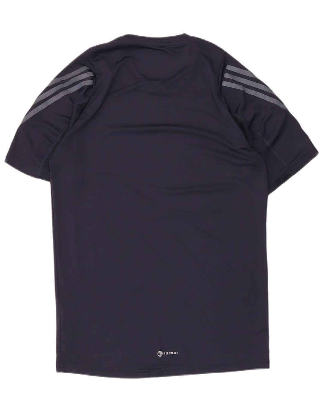 Adidas Mens Aeroready Camiseta Top Médio Azul Marinho Poliéster