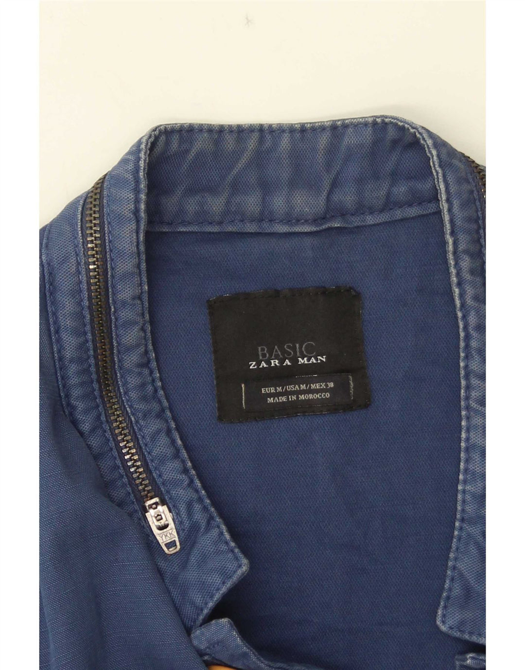 Jaqueta blazer masculina Zara com 5 botões Reino Unido 38 azul marinho médio