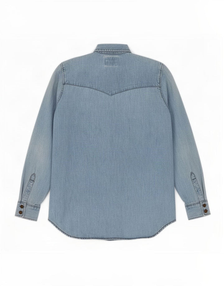 Camisa masculina Levi's azul médio algodão