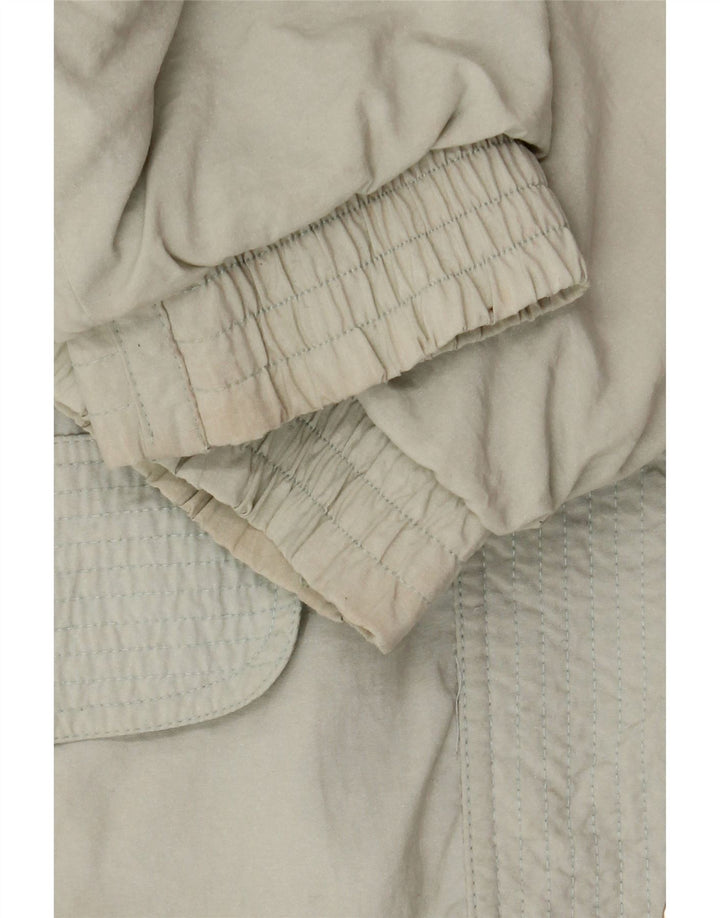 Casaco corta-vento oversized feminino vintage EU 38 poliamida verde médio