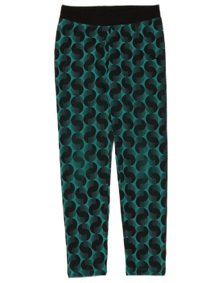 Leggings Puma Menina 9-10 Anos Poliéster Geométrico Verde Médio
