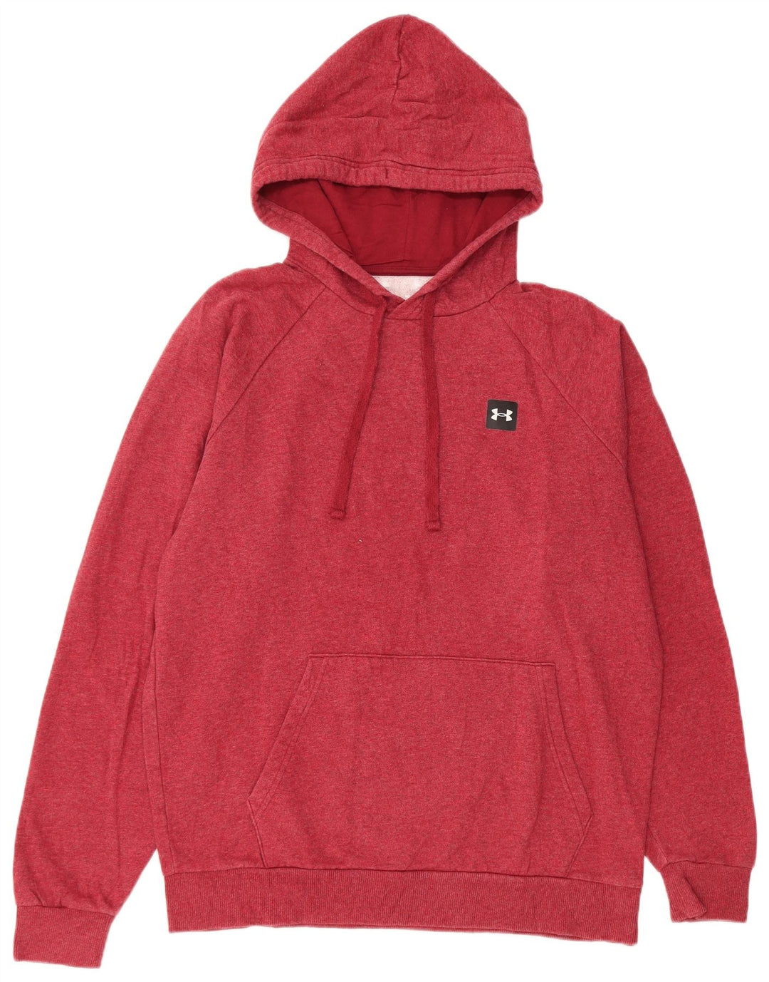 UNDER ARMOUR Suéter masculino com capuz médio algodão vermelho