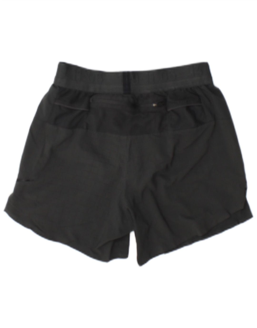 Shorts esportivos femininos Nike UK 10 pequenos cinza
