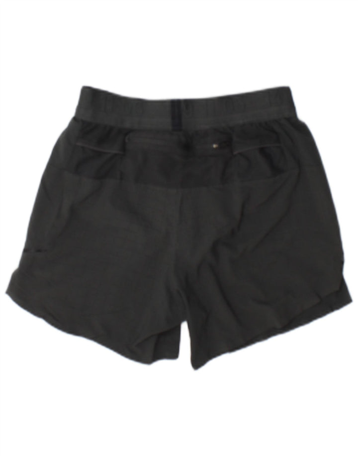 Shorts esportivos femininos Nike UK 10 pequenos cinza
