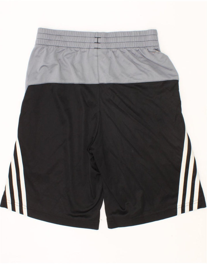 Shorts esportivos masculinos ADIDAS 7-8 anos pequeno preto colorblock poliéster