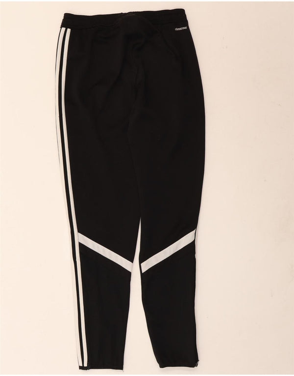 Calça de treino masculina Adidas Climacool pequena preta colorblock poliéster