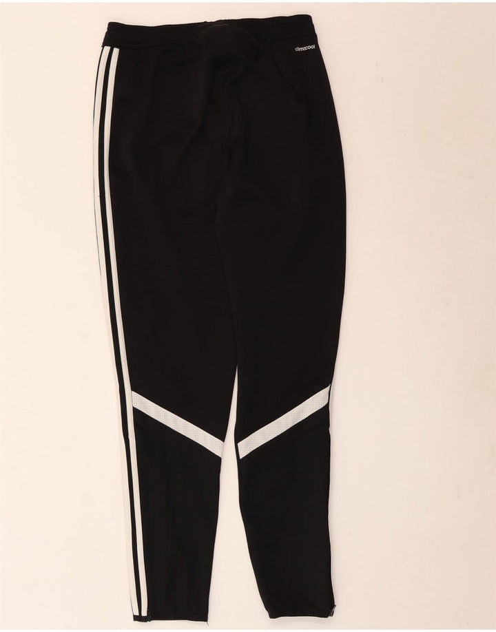 Calça de treino masculina Adidas Climacool pequena preta colorblock poliéster