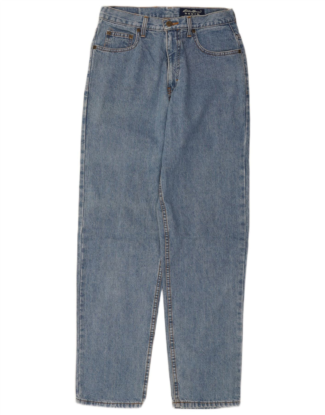 EDDIE BAUER Jeans Cônicos Femininos US 8 Médio W28 L31 Algodão Azul