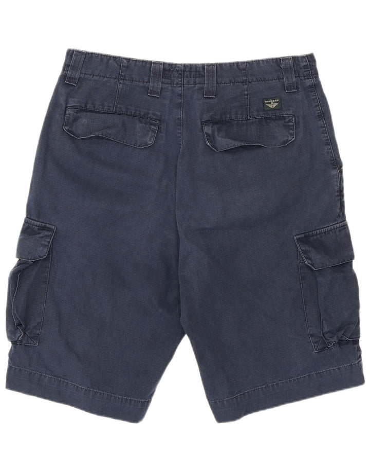 Shorts cargo masculino Dockers Khakis W34 grande algodão azul marinho