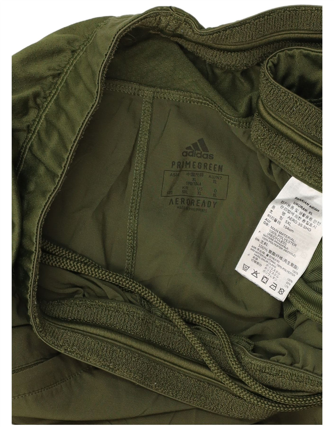 ADIDAS Mens Aeroready Sport Shorts XL Verde Poliéster