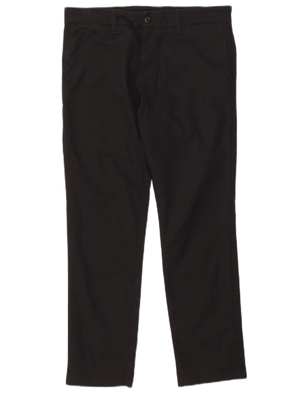 Carhartt Mens Slim Chino Calças W34 L30 Algodão Preto