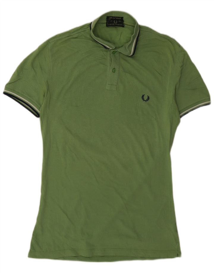Camisa polo masculina Fred Perry algodão verde médio
