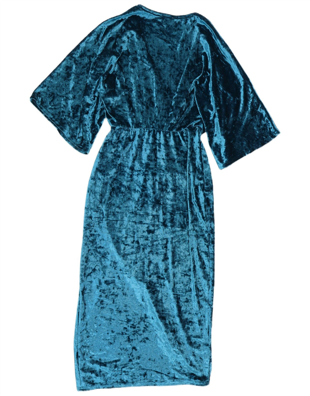 CLUB L LONDON Vestido maxi feminino Batwing Reino Unido 10 pequeno azul poliéster