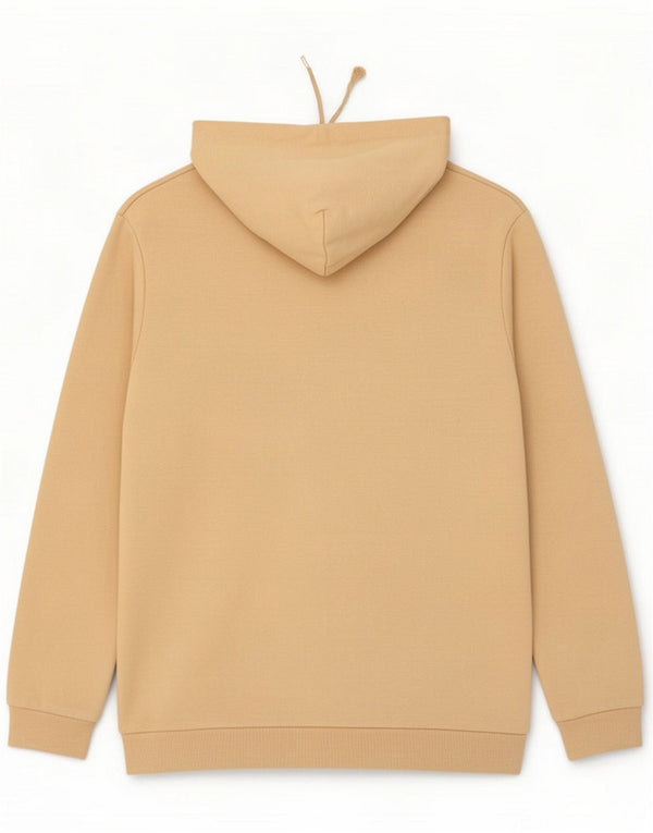 Puma Mens Graphic Hoodie Jumper Grande Algodão Bege