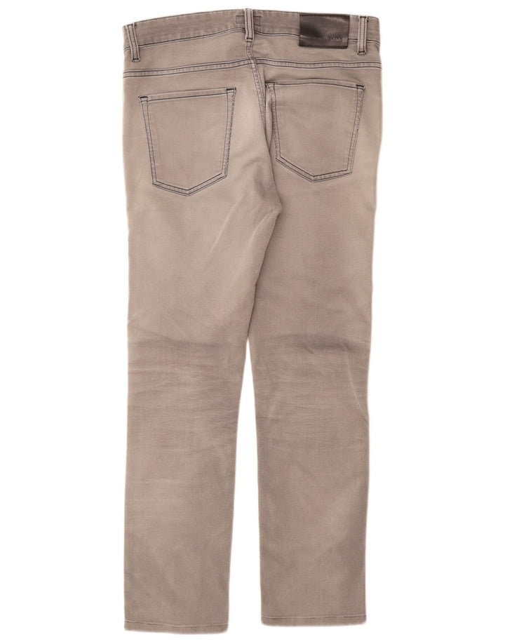 HUGO BOSS Mens Jeans Slim W31 L29 Algodão Cinza