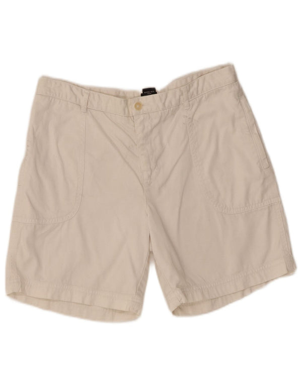 Shorts Chino feminino Calvin Klein US 6 médio W28 algodão branco