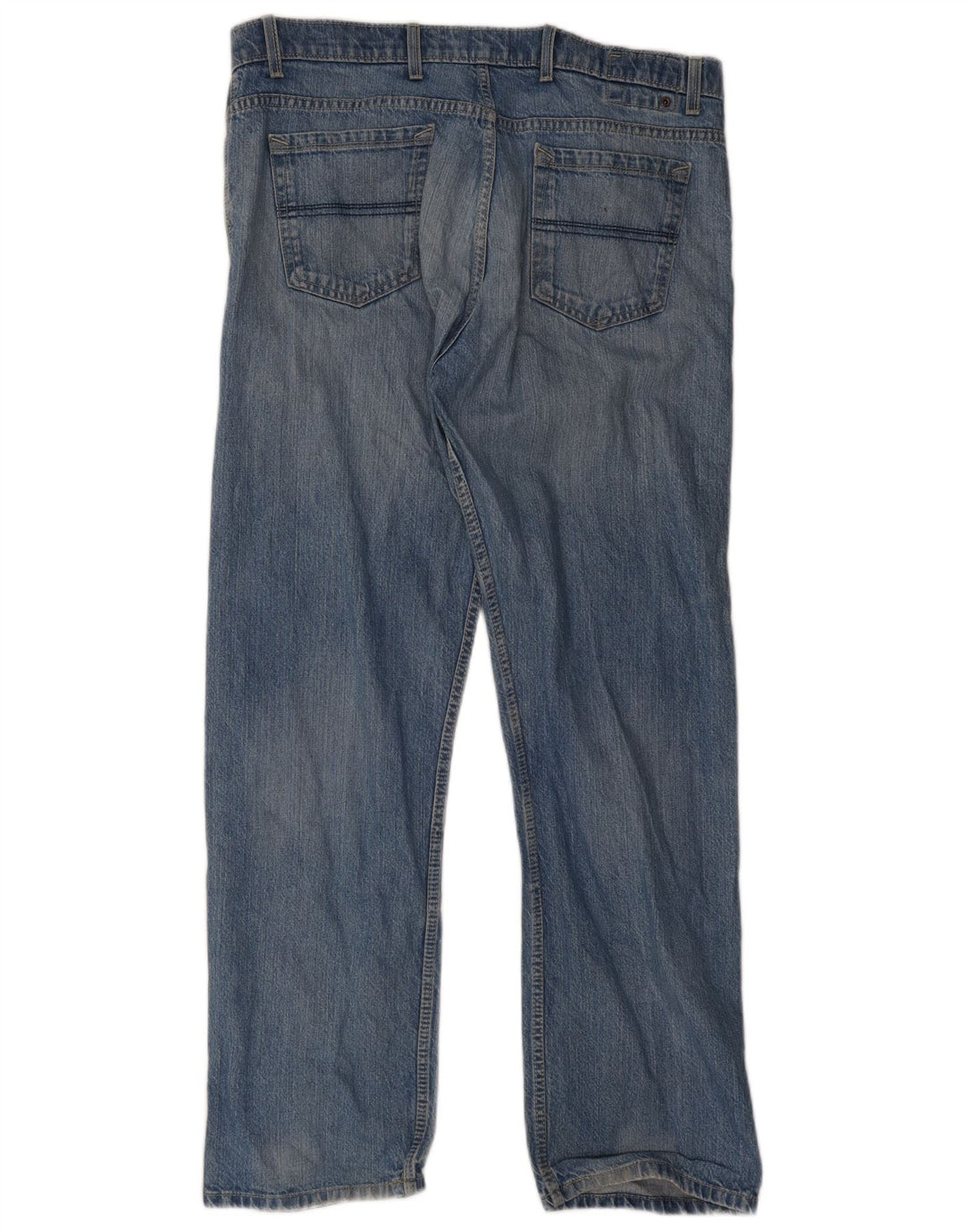 Marks & Spencer Masculino Blue Harbor Straight Jeans W38 L33 Azul Algodão