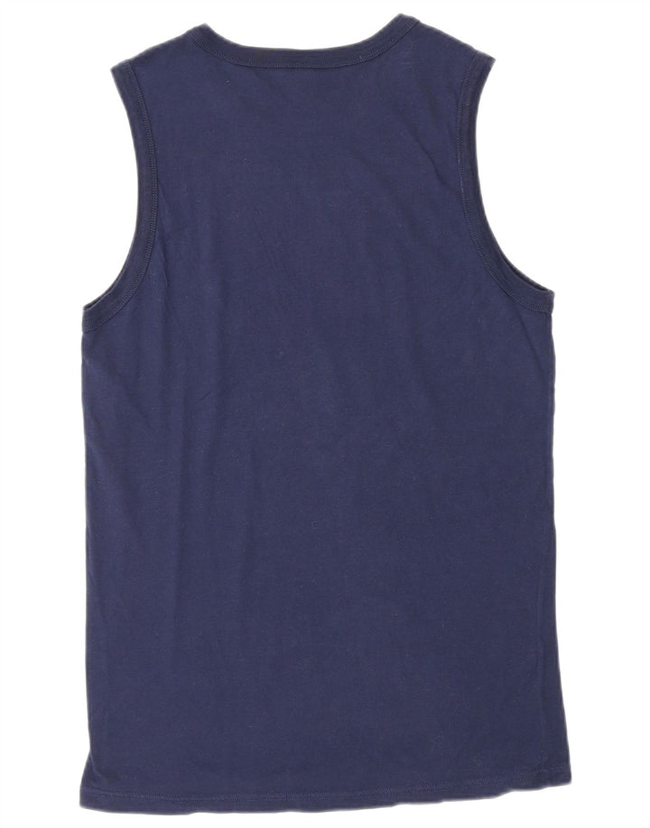 Benetton Mens Peanuts Graphic Vest Top Médio Algodão Azul Marinho