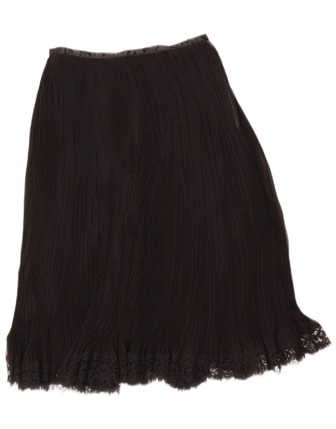 Saia feminina vintage cintura alta linha A W24 XS preta