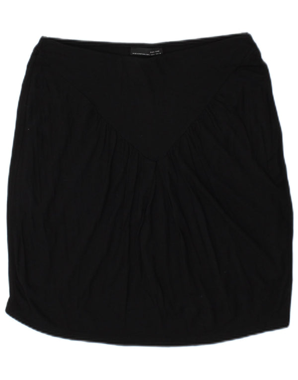 Zara Saia reta feminina grande W30 preta