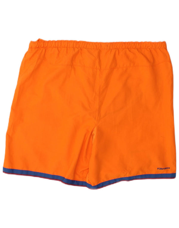 Nike Mens Barcelona Graphic Sport Shorts UK 31/33 Médio Laranja Poliéster