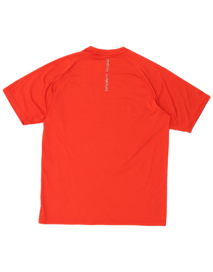 Camiseta masculina Under Armour Heat Gear superior poliéster vermelho médio