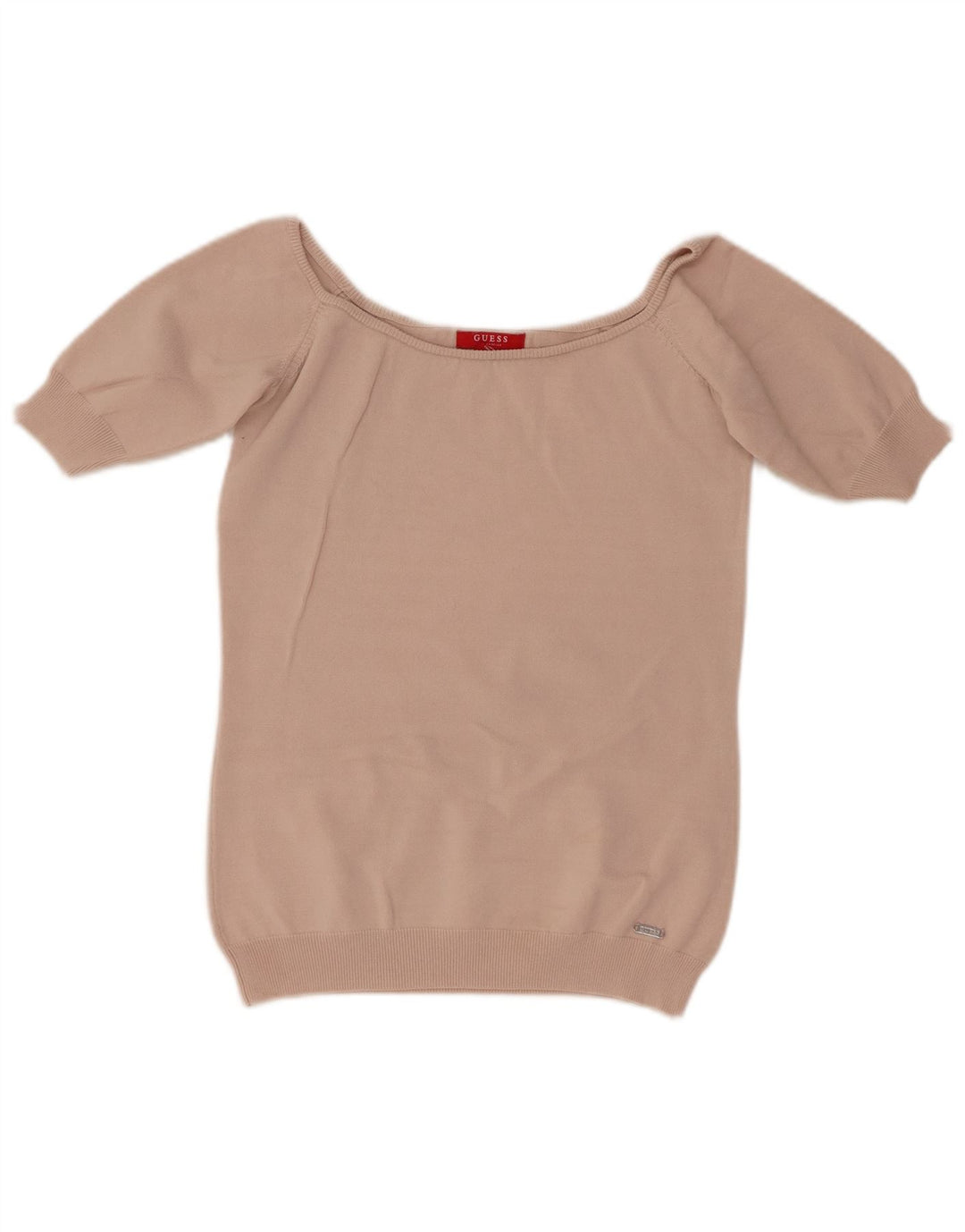 Blusa feminina Guess Top UK 12 viscose rosa médio