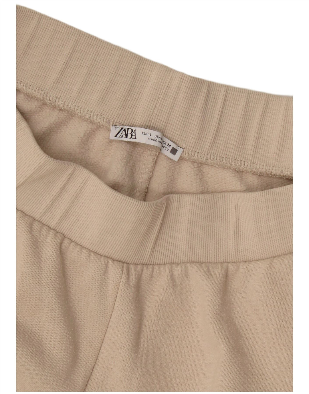Calça esportiva feminina Zara Cargo Joggers grande bege