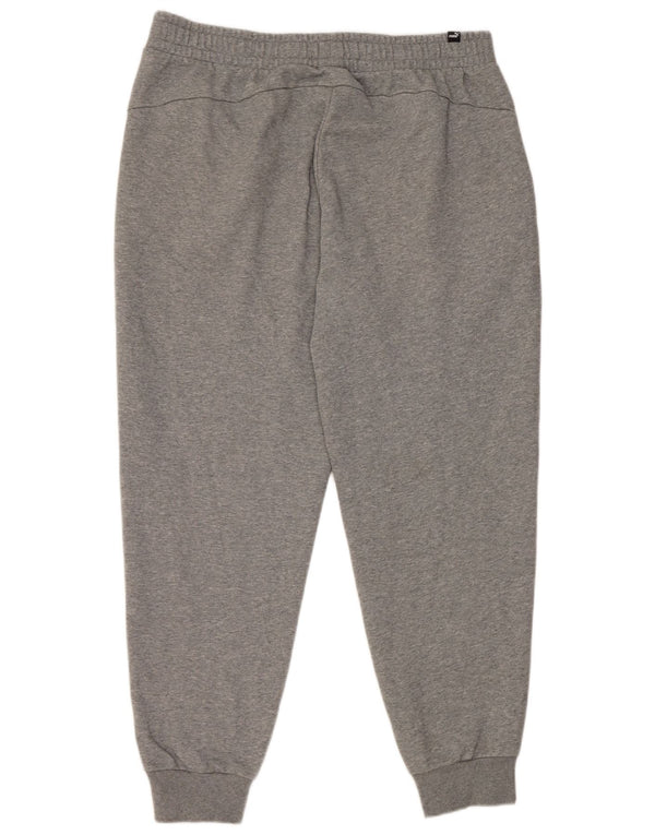 Calça de treino feminina Puma Joggers UK 18 XL cinza algodão
