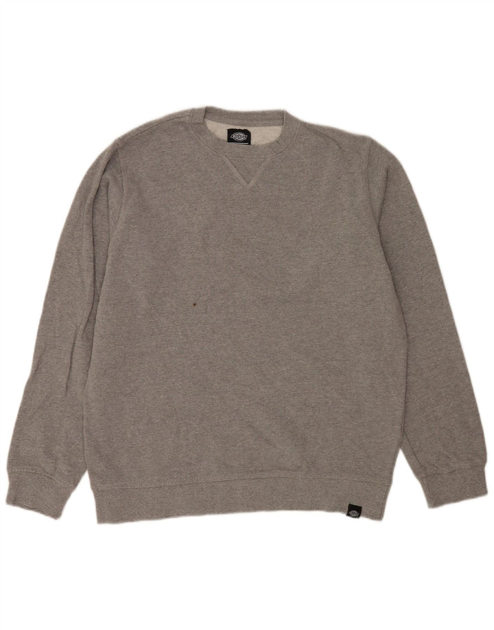 Suéter masculino Dickies moletom grande cinza algodão