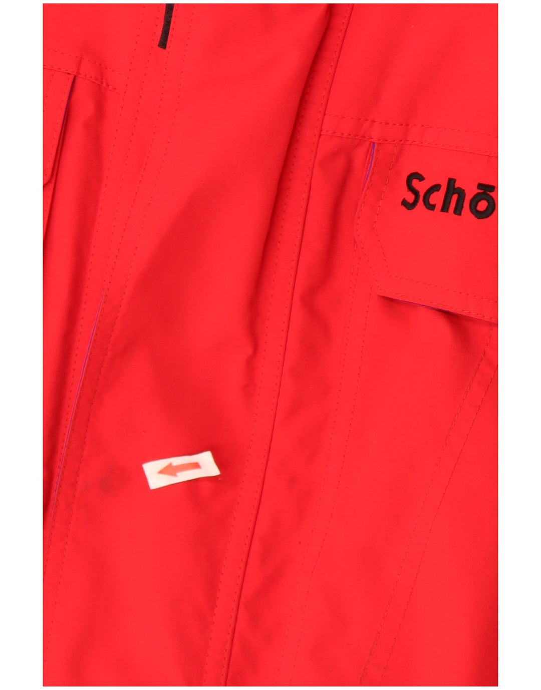 Jaqueta de chuva masculina Schoffel com capuz UE 50 grande vermelha