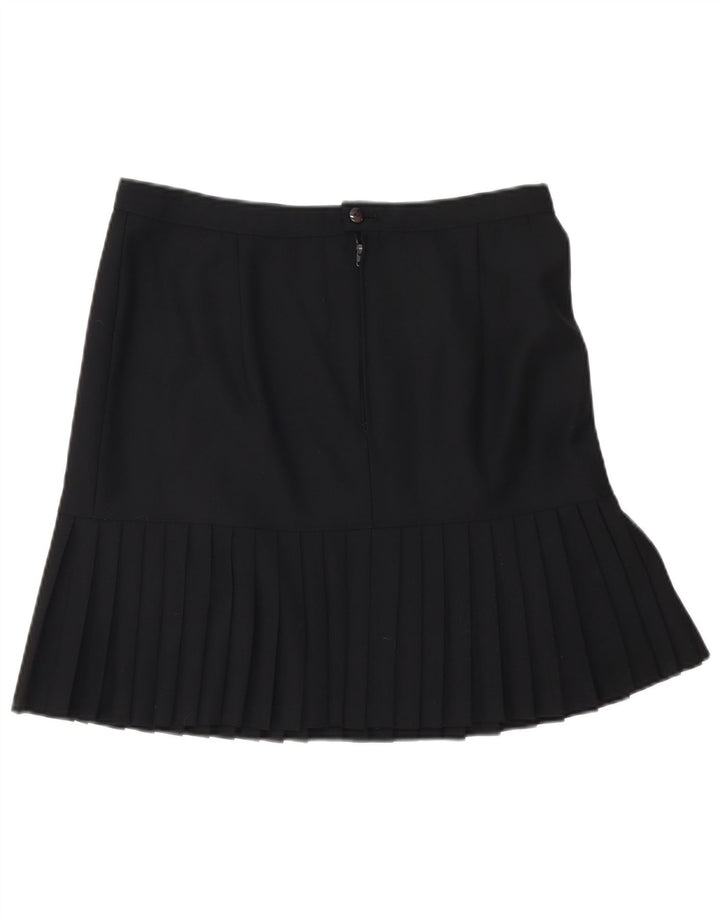 Saia trompete feminina vintage W32 grande preta