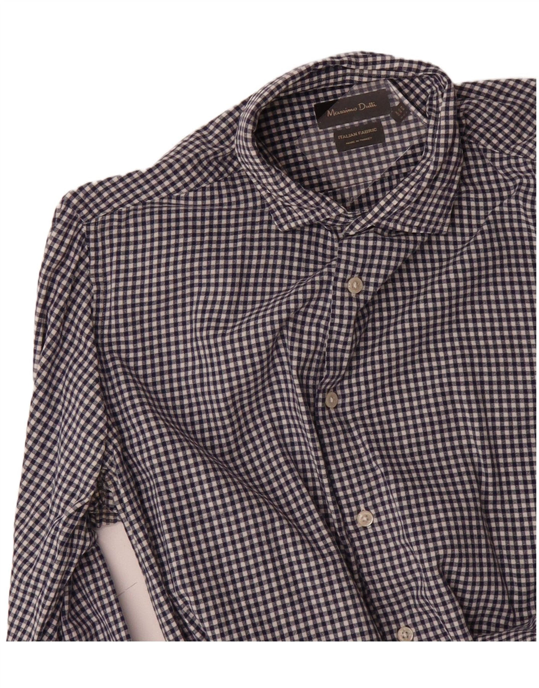Camisa masculina MASSIMO DUTTI grande azul marinho guingão
