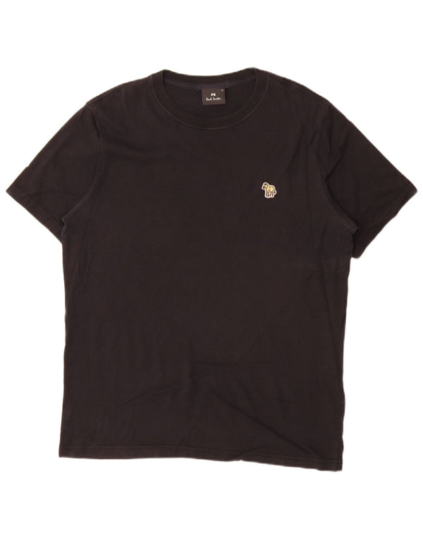 Camiseta masculina Paul Smith de algodão preto médio