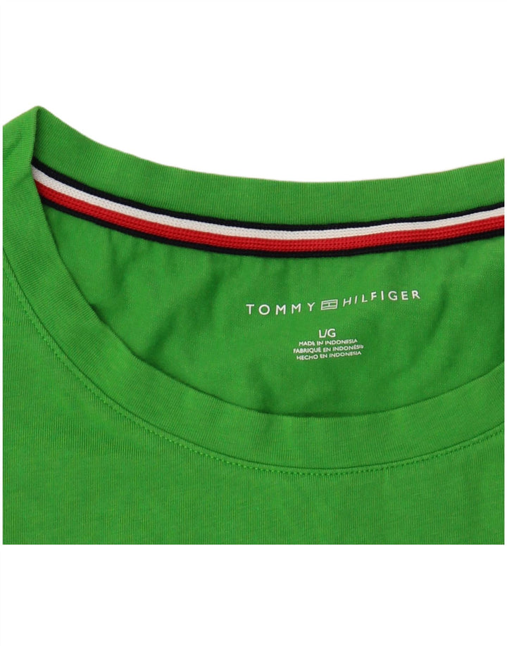 Camiseta feminina TOMMY HILFIGER UK 16 grande verde