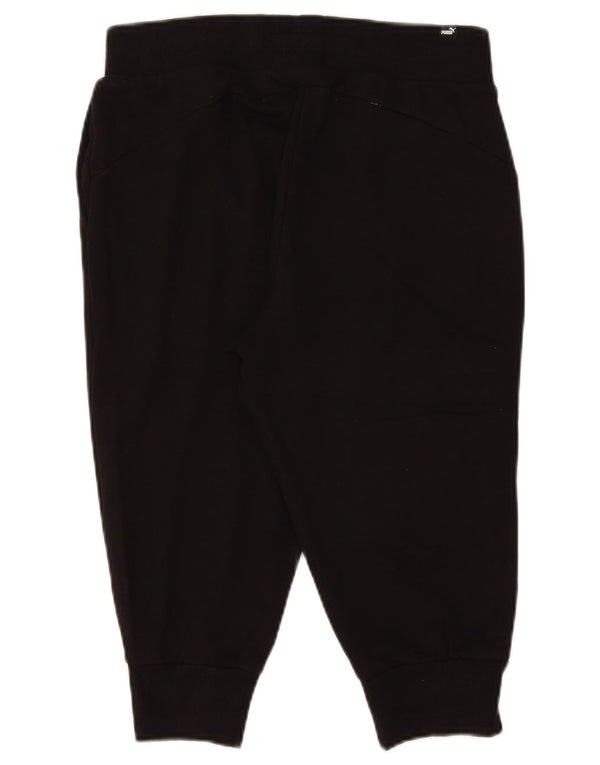 Puma Calça Capri Feminina Calça Joggers UK 14 Médio Algodão Preto