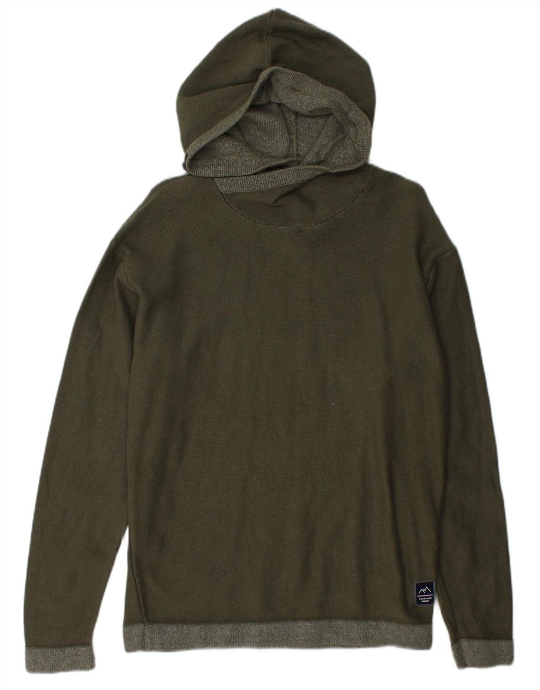 JACK & JONES Suéter masculino de algodão verde médio