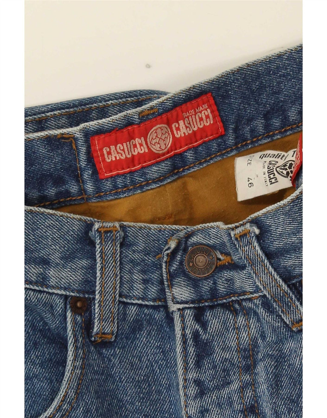 Casucci Jeans Cônico Feminino W26 L31 Azul Algodão