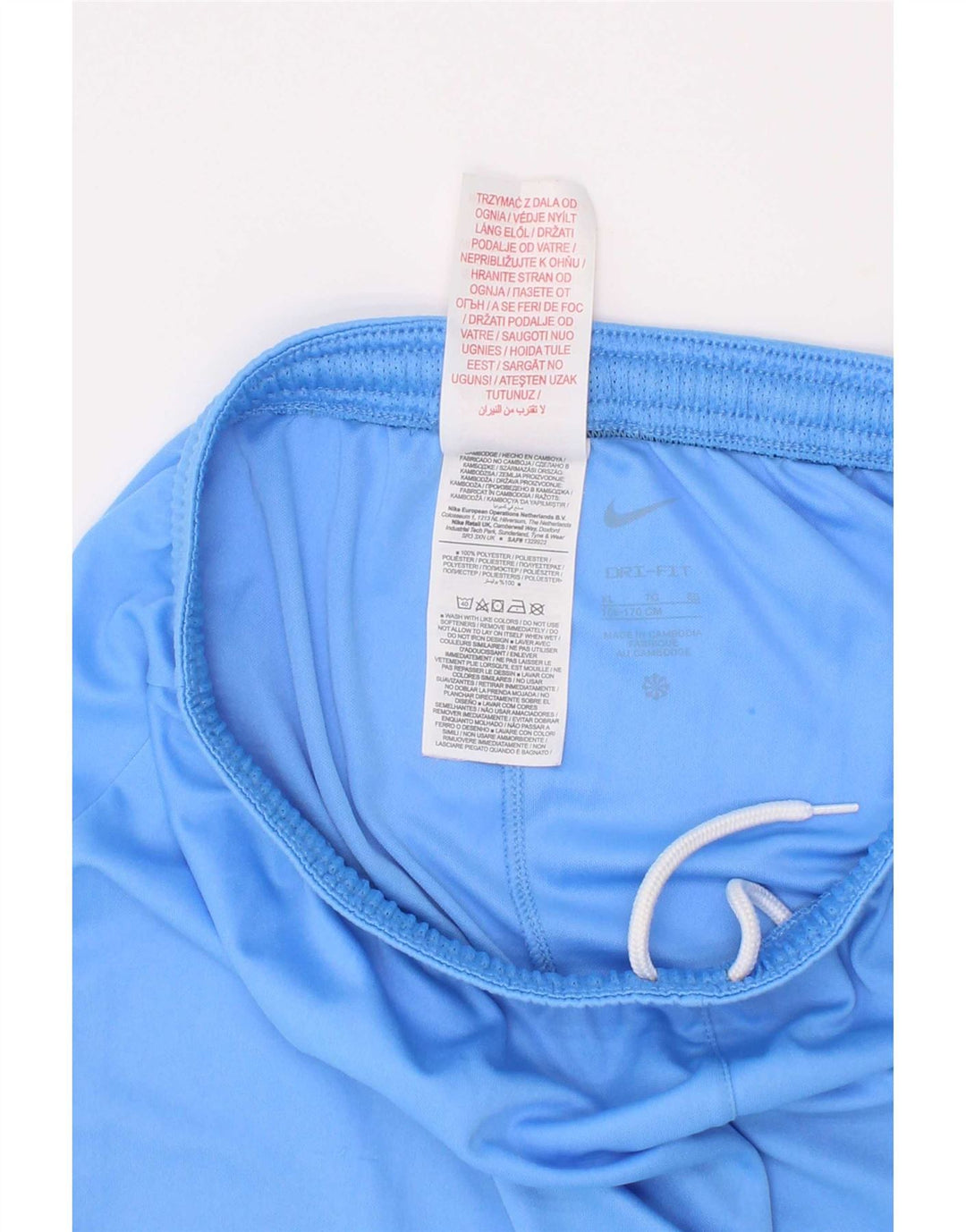 Shorts esportivos Nike Boys Dri Fit 13-14 anos XL azul poliéster